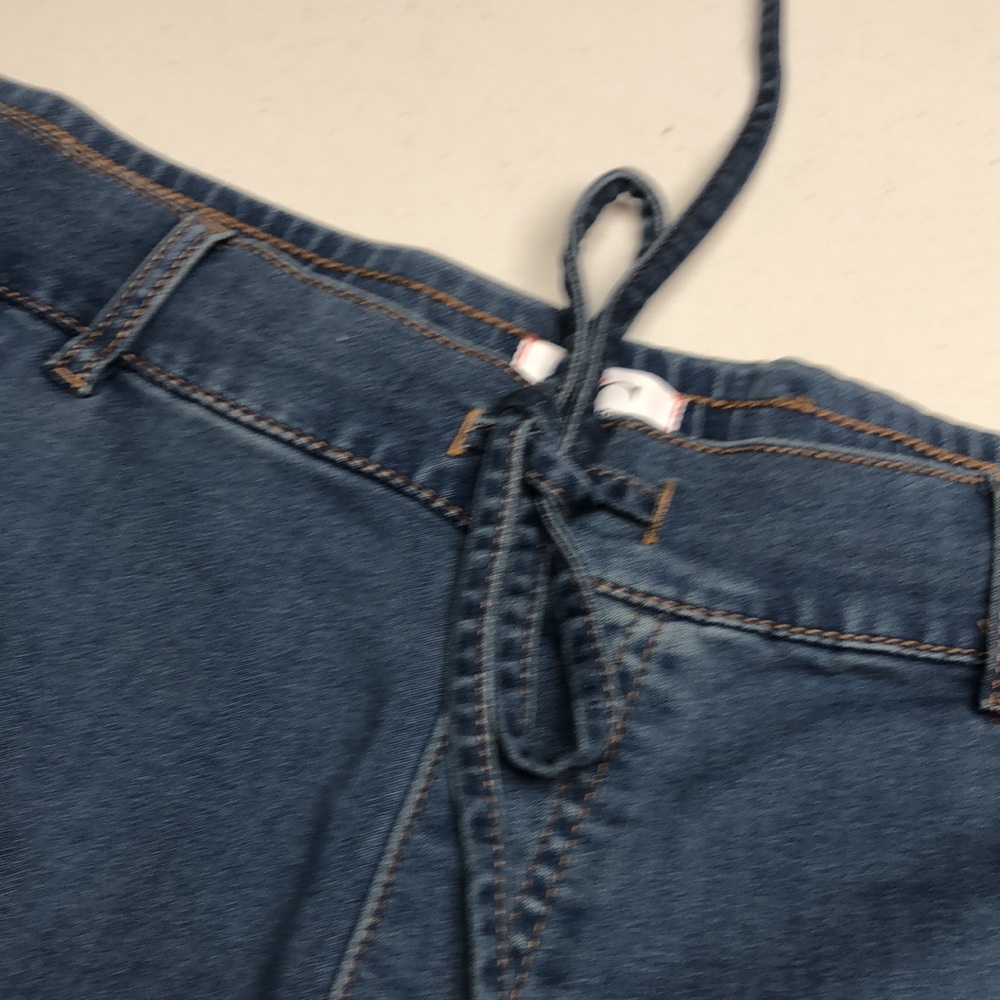 d/C TIE-UP DENIM CAPRI JEAN 3X(20)/22 ⭐️